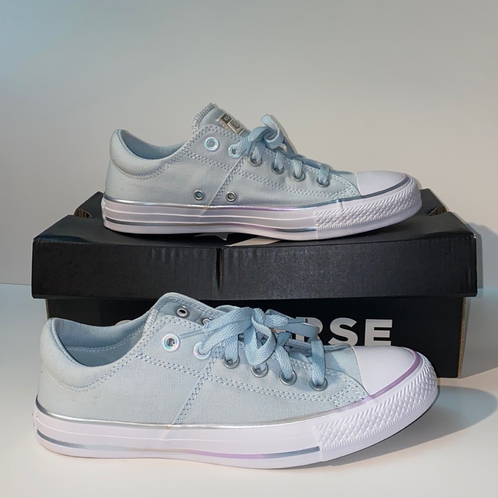 Light Blue Low Top Converse